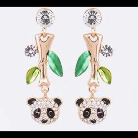 Baby Panda Bear Necklace Set (Gold) - Picture 3 of 3